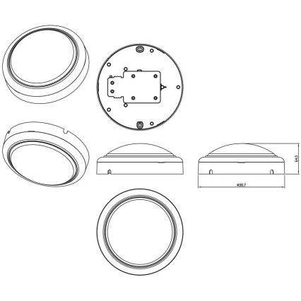 Philips - LED Wandlamp PROJECTLINE LED/15W/230V IP65