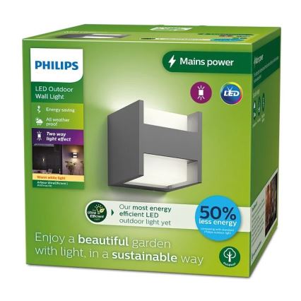 Philips - LED Wandlamp voor buiten ARBOUR LED/3,8W/230V IP44