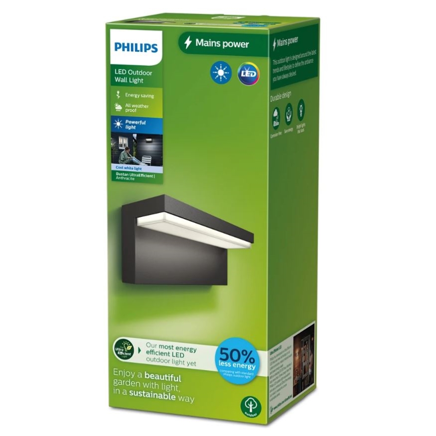 Philips - LED Wandlamp voor buiten BUSTAN LED/3,8W/230V 4000K IP44