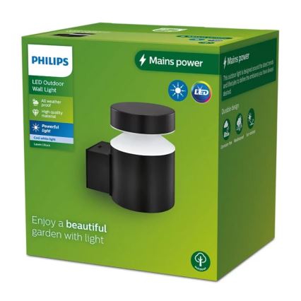 Philips - LED Wandlamp voor buiten LAVEN LED/6W/230V 4000K IP44