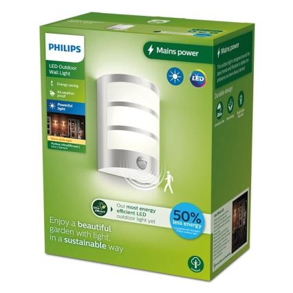 Philips - LED Wandlamp voor buiten met sensor PYTHON LED/3,8W/230V IP44