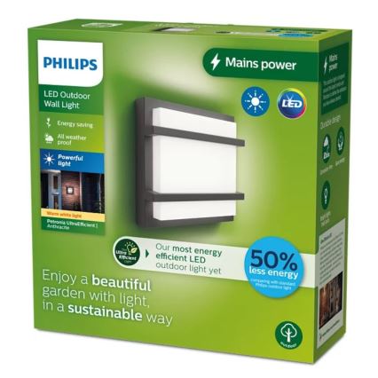 Philips - LED Wandlamp voor buiten PETRONIA LED/3,8W/230V IP44