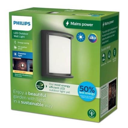 Philips - LED Wandlamp voor buiten SAMONDRA LED/3,8W/230V IP44