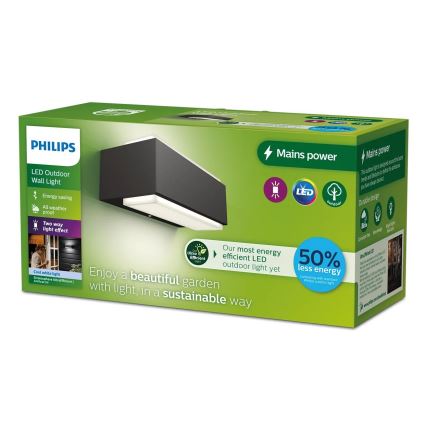 Philips - LED Wandlamp voor buiten STRATOSPHERE LED/3,8W/230V 4000K IP44