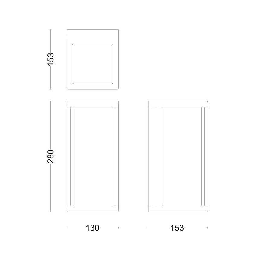 Philips - LED Wandlamp voor buiten ULYZO LED/12W/230V IP44