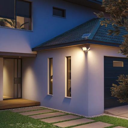 Philips - LED zonne-wandlamp met geïntegreerde sensor ZYREN LED/24,5W/3,7V 2600 mAh 3000K IP65 wit