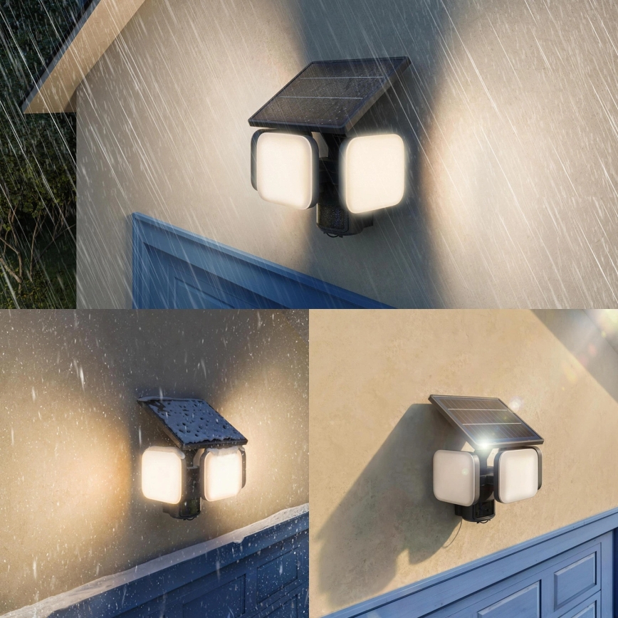 Philips - ZYREN LED buitenwandlamp op zonne-energie met sensor LED/24,5W/3,7V 2600 mAh 3000K IP65