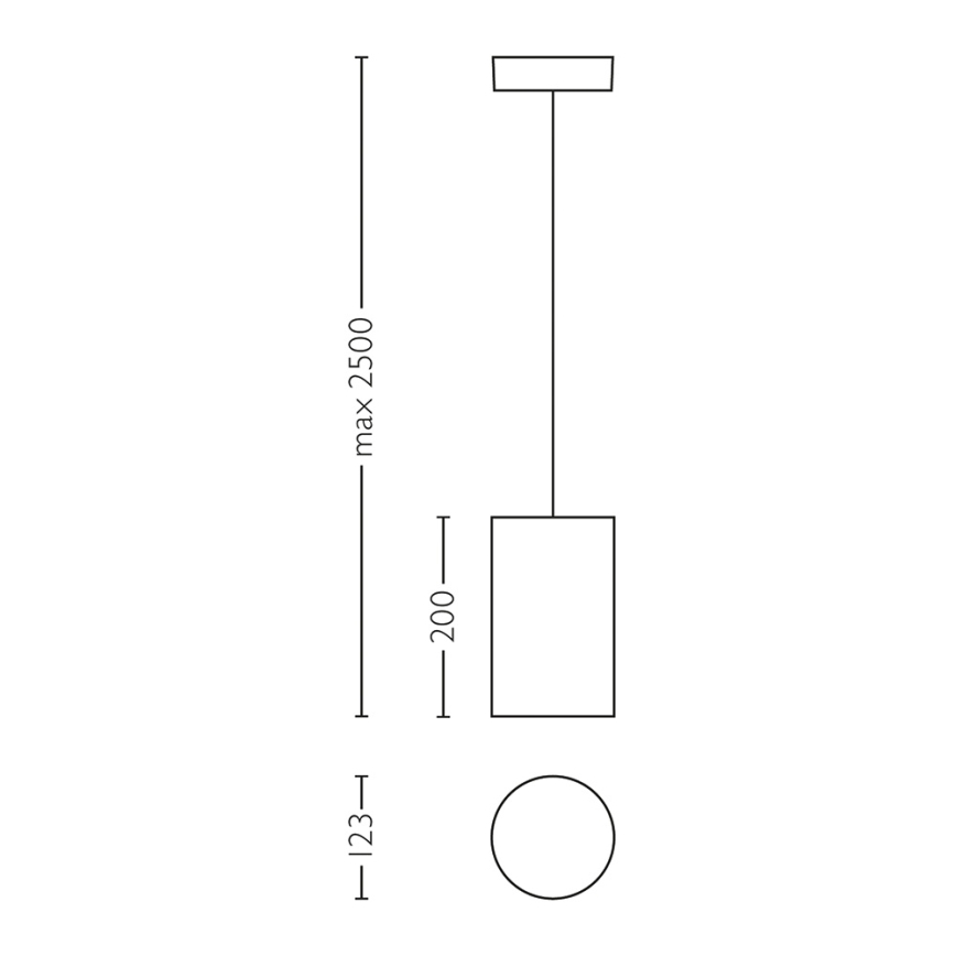 Philips Lirio 40607/31/16 - Hanglamp TUBOUND 1xG53/30W/230V