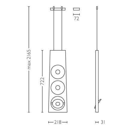 Philips Lirio 40609/31/16 - LED Hanglamp aan koord dimbaar CIRCULIS 3xLED/13W/230V