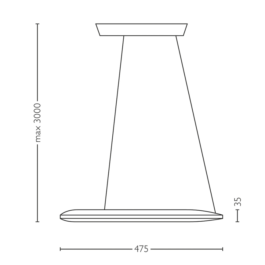 Philips Lirio 40756/93/LI - LED Hanglamp ECLIPTIC LED/30W/230V