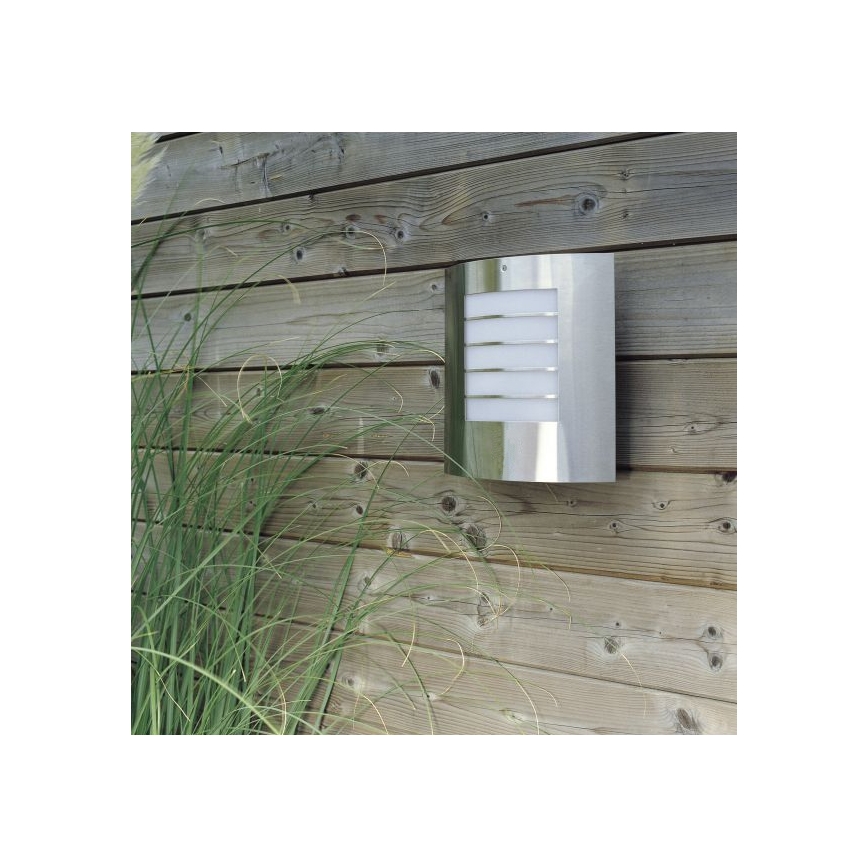 Philips Massive - Buiten wandlamp OSLO 1xE27/60W RVS IP44