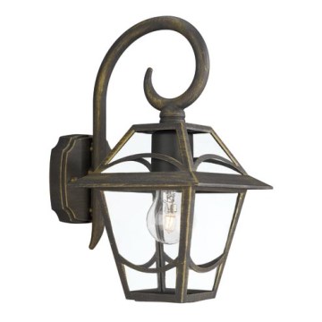 Philips Massive 15421/42/10 - Venkovnísvítidlo BABYLON 1xE27/60W gouden platina