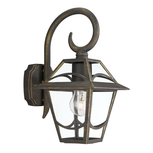 Philips Massive 15421/42/10 - Venkovnísvítidlo BABYLON 1xE27/60W gouden platina