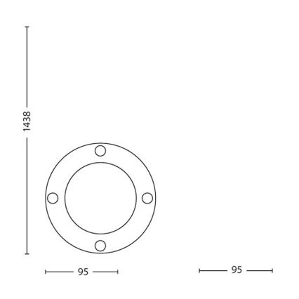 Philips Massive 17412/30/10 - LED Buitenlamp - grondpin 1xGU10/5W/230V IP44