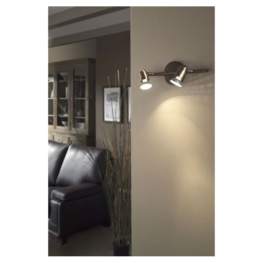 Philips Massive 54492/06/10 - Spot KINJA 2xGU10/50W antiek brons
