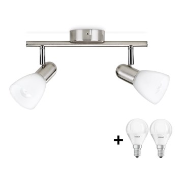 Philips Massive - LED spot 2xE14/5W/230V mat chroom