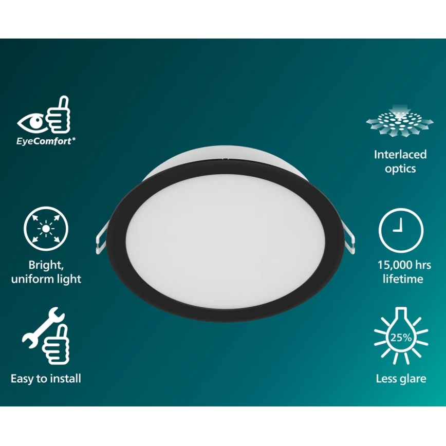 Philips - MESON LED inbouwarmatuur/20W/230V 4000K
