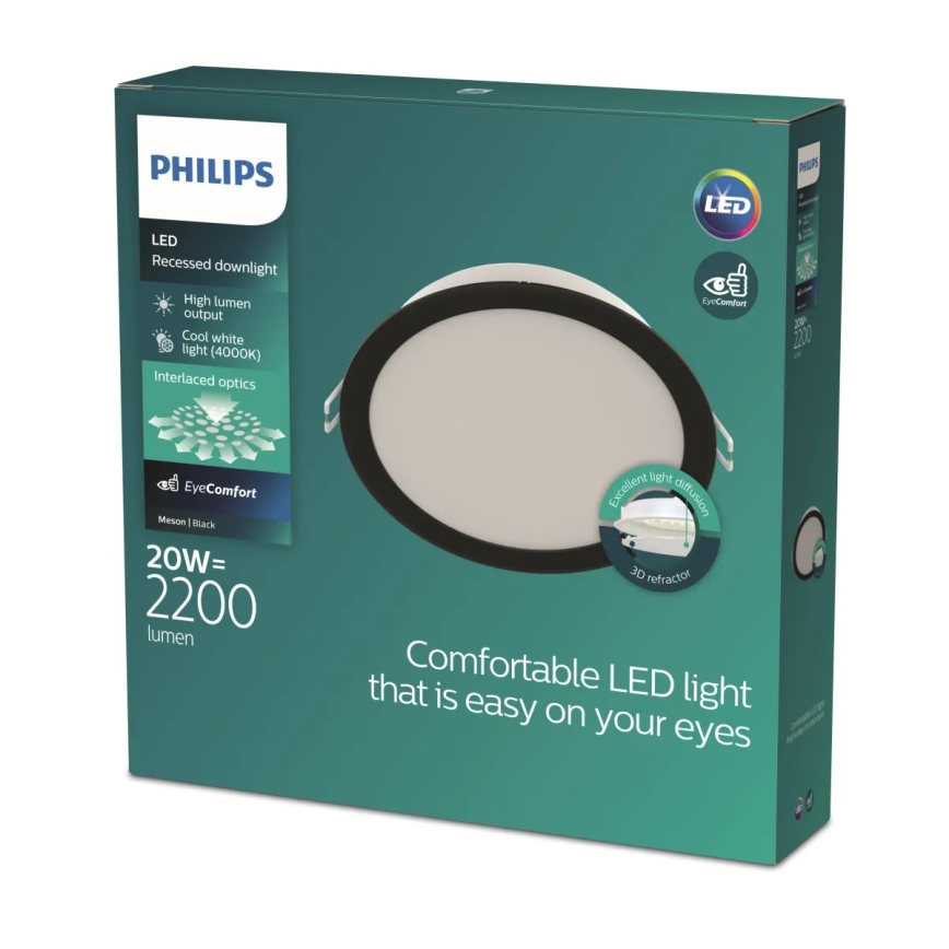 Philips - MESON LED inbouwarmatuur/20W/230V 4000K