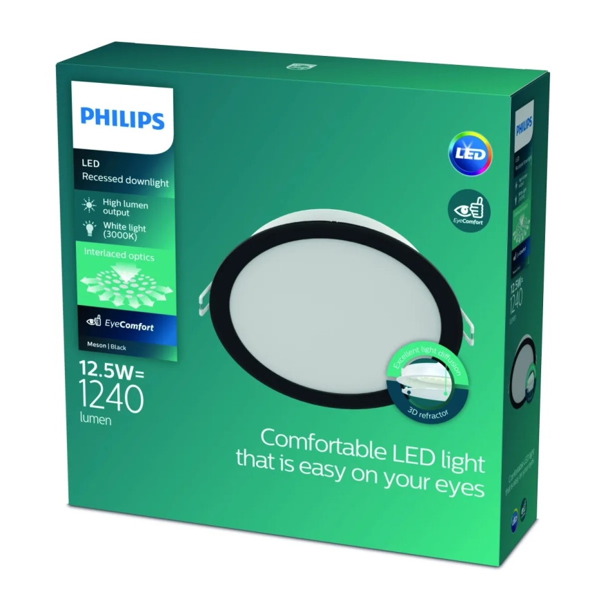 Philips - MESON LED inbouwspot 12,5W/230V 3000K