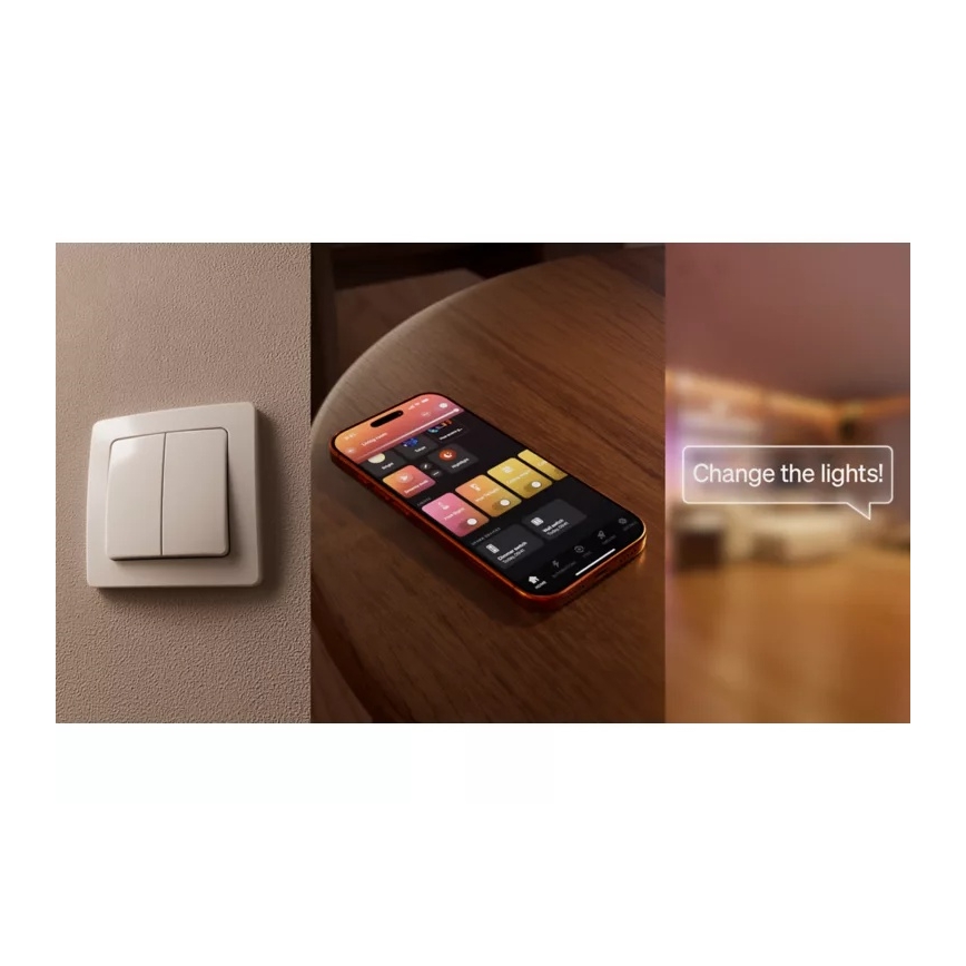 Philips - Module voor 2-knops Hue-wandschakelaar