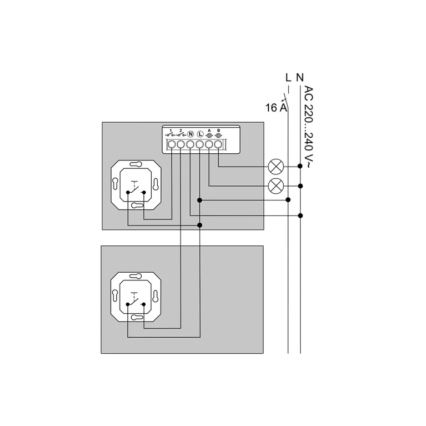 Philips - Module voor 2-knops Hue-wandschakelaar