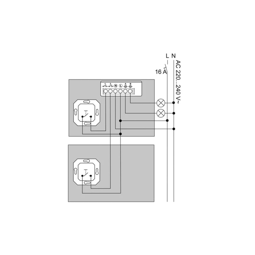 Philips - Module voor 2-knops Hue-wandschakelaar