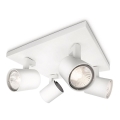 Philips - Opbouwspot RUNNER 4xGU10/20W/230V wit