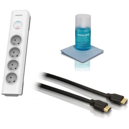 Philips Phil-TVSET01/60 - TV set - overspanningsbeveiliging, HDMI-kabel en reinigingskit