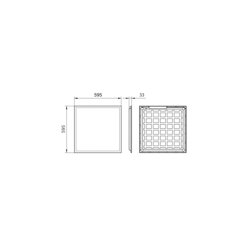 Philips Pila - LED-inbouwpaneel voor systeemplafond 40W/230V 60x60 cm UGR19