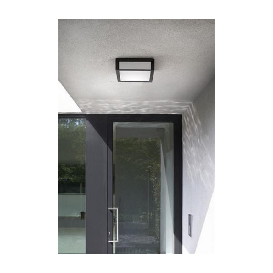 Philips - Plafond Lamp voor Buiten SKIES 2xE27/14W/230V IP44 antraciet