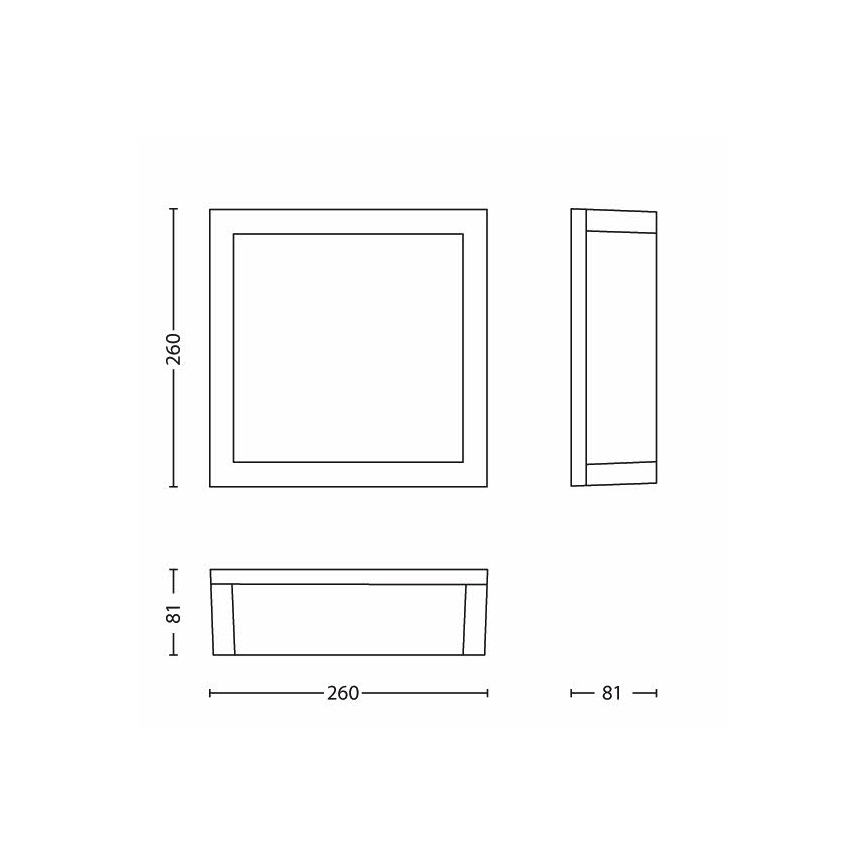 Philips - Plafondlamp voor buiten 2xE27/14W/230V IP44 grijs