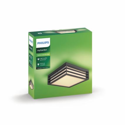 Philips - Plafondverlichting voor buiten MYGARDEN MOONSHINE 2x E27 / 14W