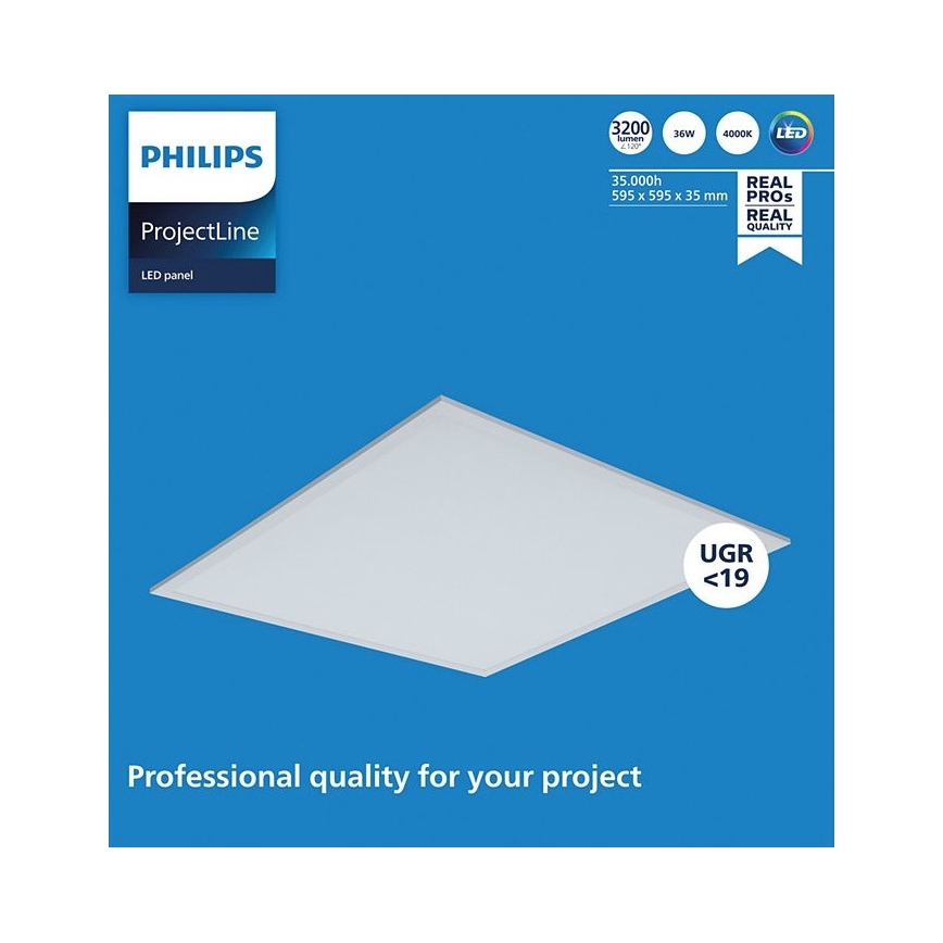 Philips - LED inbouwpaneel PROJECTLINE LED/36W/230V 59,5x59,5 cm