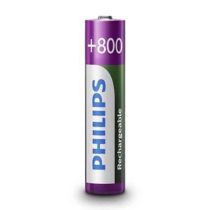 Philips R03B2A80/10 - 2 st. Oplaadbare batterijen AAA MULTILIFE NiMH/1,2V/800 mAh