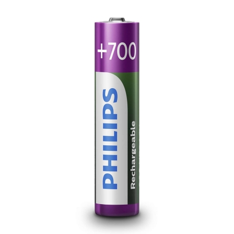 Puur doe alstublieft niet karbonade Philips R03B4A70/10 - 4 st. Oplaadbare batterijen AAA MULTILIFE NiMH/1,2V/700  mAh | Lampenmanie