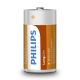 Philips R14L2B/10 - 2 st. Zinkchloride batterij C LONGLIFE 1,5V 2800mAh