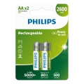 Philips R6B2A260/10 - 2 stuks Oplaadbare AA-batterijen MULTILIFE NiMH/1,2V/2600 mAh