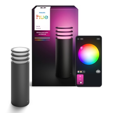 Philips - RGB-LED dimbare buitenlamp Hue LUCCA 1xE27/8,1W/230V 40 cm 1000-20000K IP44