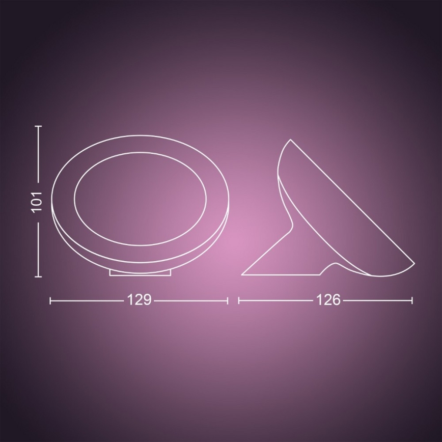 Philips - RGB LED dimbare tafellamp Hue BLOOM LED/7,1W/230V