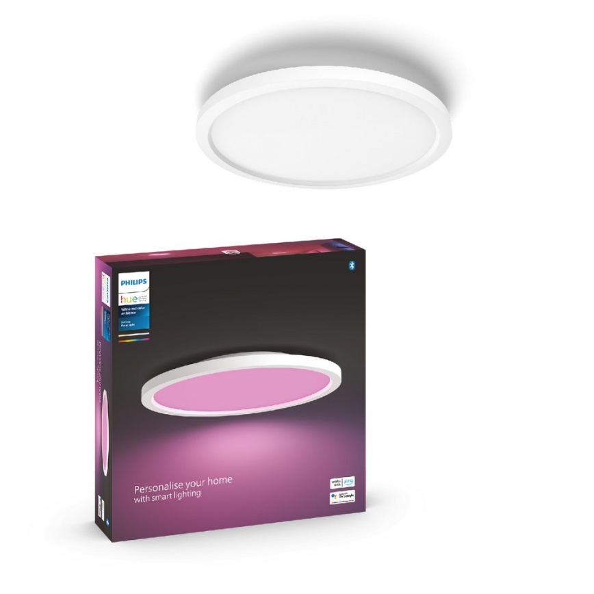 Philips - RGBW dimbare plafondlamp Hue SURIMU LED/40W/230V