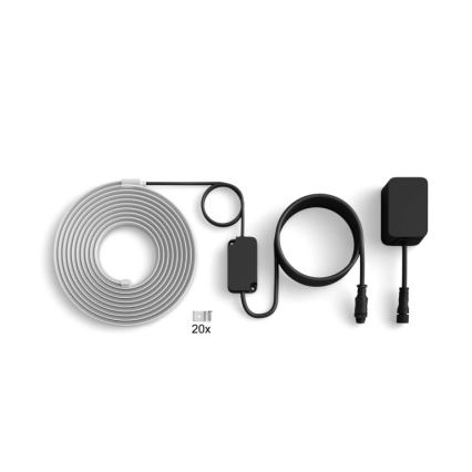 Philips - Dimbare RGBW LED-buitenstrip Hue FLUX 5m LED/30W/230V 2200-6500K IP67 + bewegingssensor