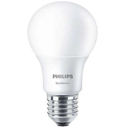 Philips SCENE SWITCH - LED Lamp E27/9,5W/230V 2700K/4000K