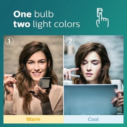 Philips SCENE SWITCH - LED Lamp E27/9,5W/230V 2700K/4000K