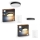 Philips - SET 1x dimbare LED-plafondlamp Hue ENRAVE Ø 42,5 cm LED/33,5W/230V + 1x dimbare LED-plafondlamp Hue Ø 26,1 cm LED/9,6W/230V + 2x afstandsbediening