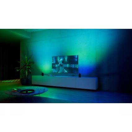 Philips - Set van 2 dimbare RGBW LED projectiespots Hue PLAY Wall Washer, 20W/230V, 2000–6500K, zwart