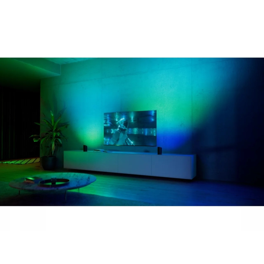 Philips - Set van 2 dimbare RGBW LED projectiespots Hue PLAY Wall Washer, 20W/230V, 2000–6500K, zwart