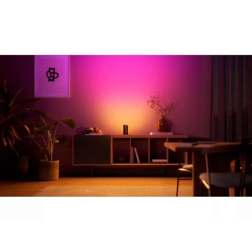 Philips - Set van 2 dimbare RGBW LED projectiespots Hue PLAY Wall Washer, 20W/230V, 2000–6500K, zwart