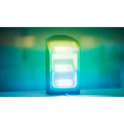 Philips - Set van 2 dimbare RGBW LED projectiespots Hue PLAY Wall Washer, 20W/230V, 2000–6500K, zwart