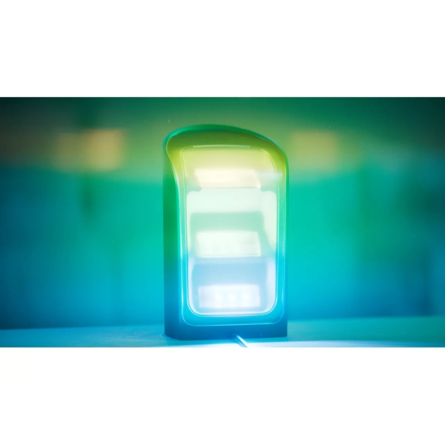 Philips - Set van 2 dimbare RGBW LED projectiespots Hue PLAY Wall Washer, 20W/230V, 2000–6500K, zwart