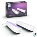Philips - SET 2x LED RGB Tafellamp dimbaar Hue WHITE AND COLOR AMBIANCE LED/6W/230V wit
